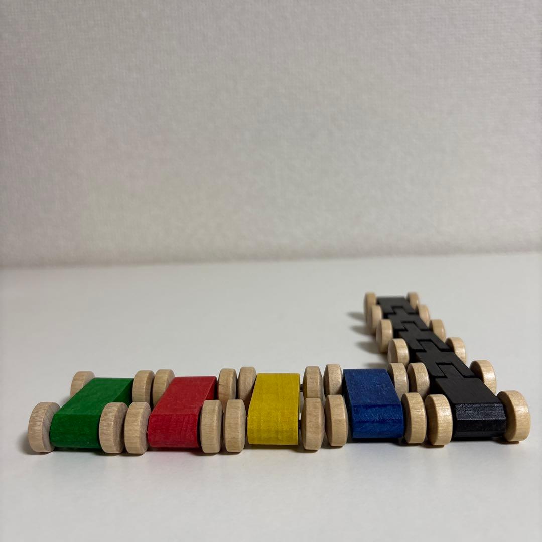 Beck ベック社　トレインカースロープ　クネクネバーン　大　木製おもちゃ　車