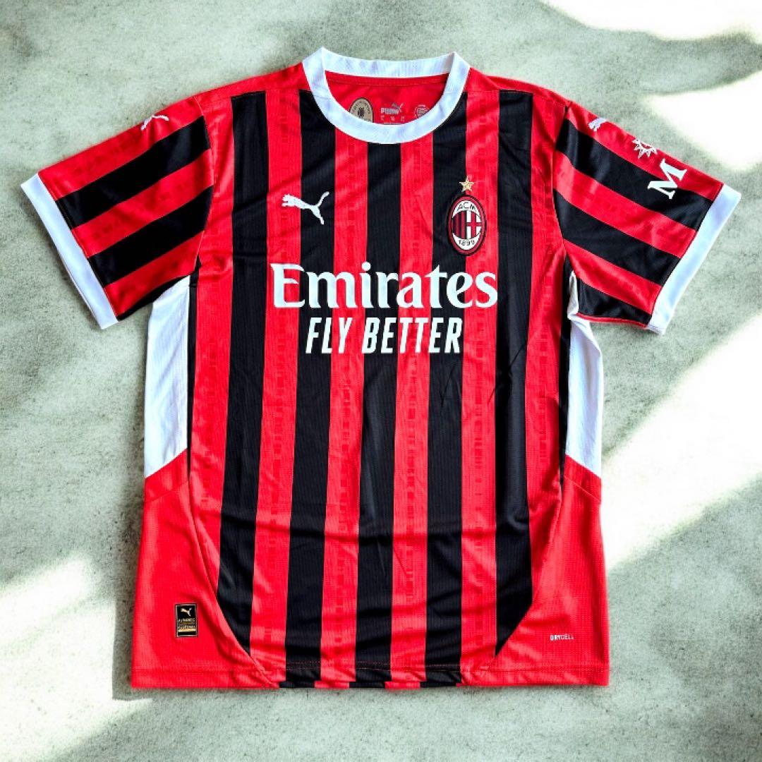 ACミラン サッカー ゲームシャツ XL 23/24 125周年 古着 PUMA