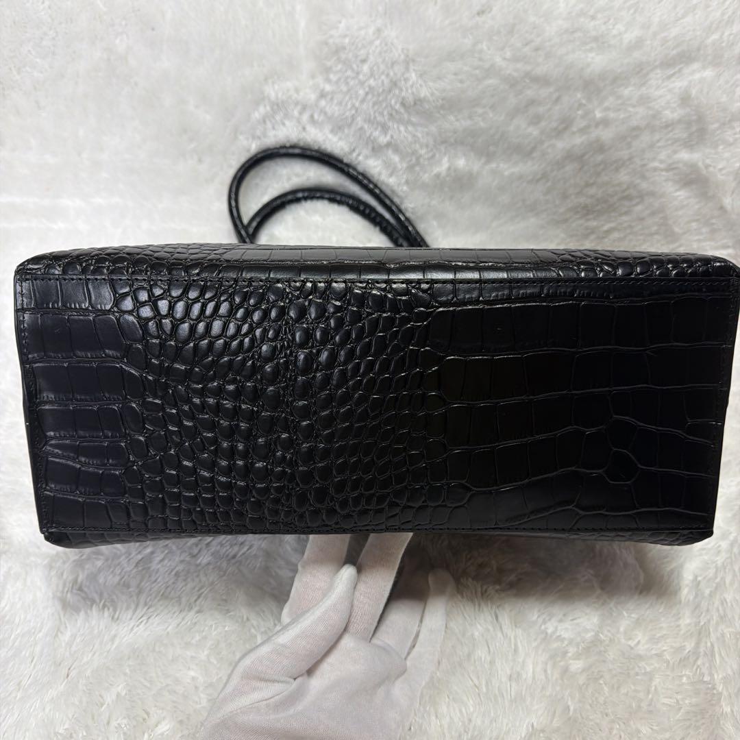 マッキントッシュフィロソフィー レザートートバッグ クロコ型押し A4 三陽商会