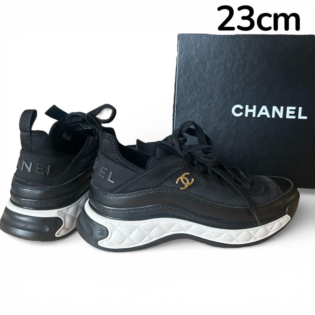 【訳アリ特価】CHANEL シャネル ココマーク　マトラッセ　スニーカー36