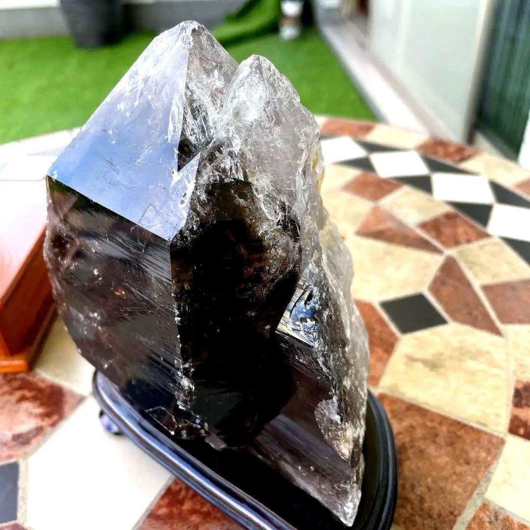 スモーキー　エレスチャル　クォーツ　ポイント　天然石　水晶　原石　パワーストーン