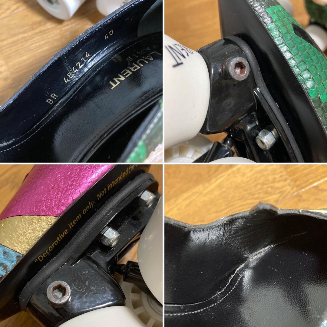 SAINT LAURENT PARIS アニヤ ハイヒール ローラースケート