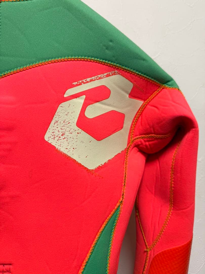 Bウェット 長袖タッパー ピンク/グリーン