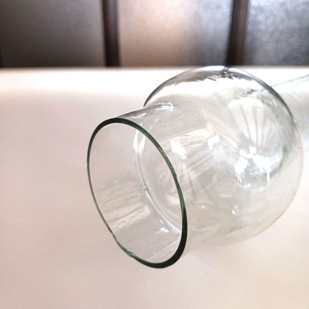 アンティーク吊りオイルランプ　　ターコイズブルー