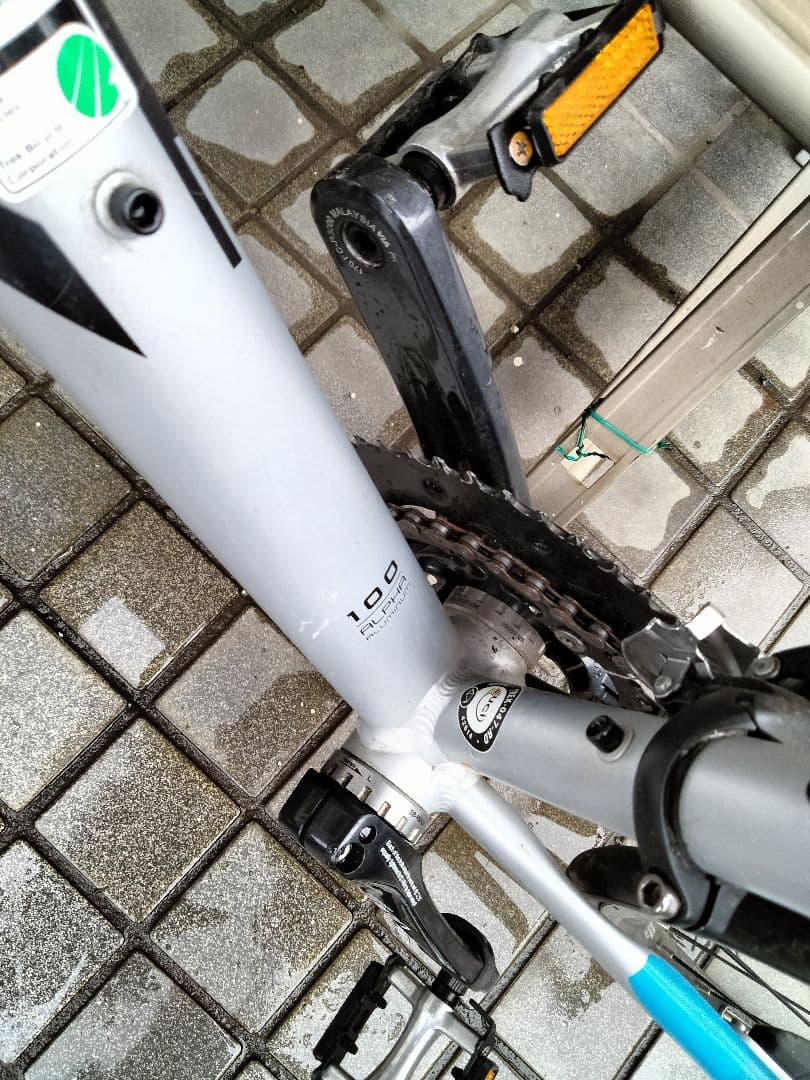 引取限定　TREK domane　シルバー　ブルー　サイズ５２ｃｍ