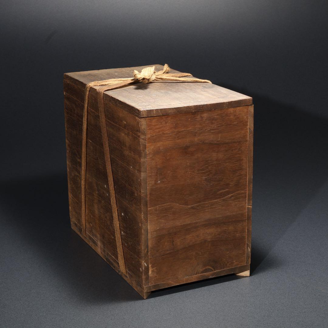 木彫　鹿　一刀彫　公山　箱入り　R1677