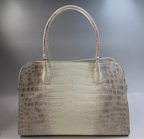 クロコダイル バッグ 本物 ヒマラヤ サイズ大 マット仕上げ　長財布セット特価