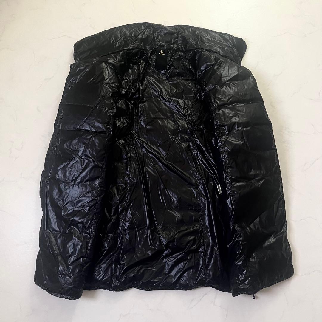 希少　XL　美品　タトラス　ダウンコート　アマンダ　ショールカラー　黒　 04