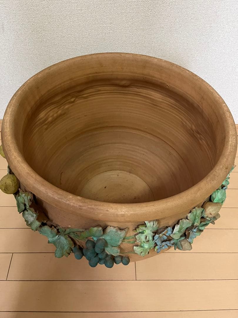 観葉植物　鉢カバー　イタリア　テラコッタ