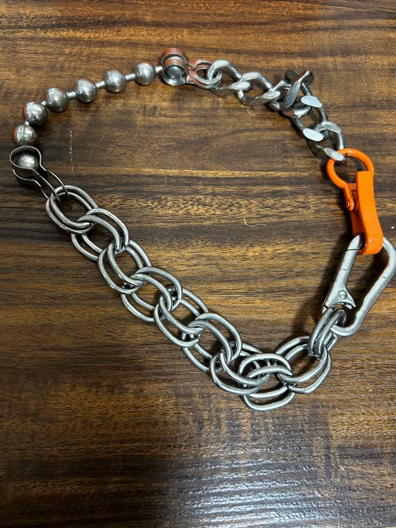 Heron Preston マルチチェーンネックレス シルバー系