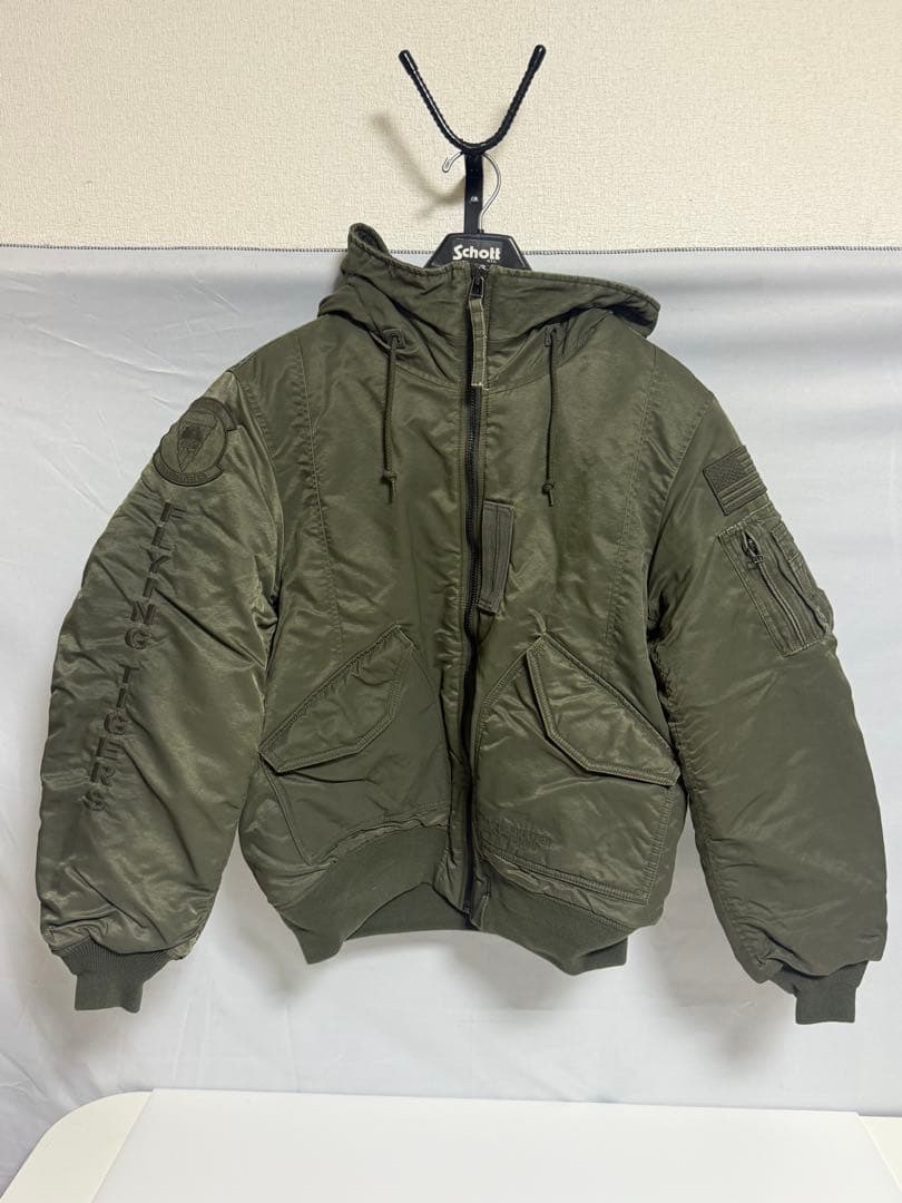 AVIREX フライトジャケット 2XL オリーブ
