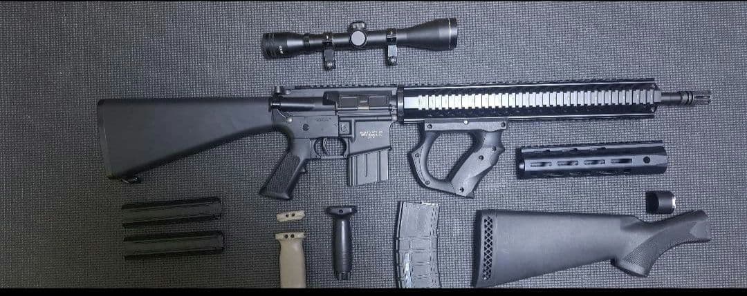 ゆ*け様 東京マルイ ナイツ SR16 スタンダードタイプ　電動ガン+ジャンクセ