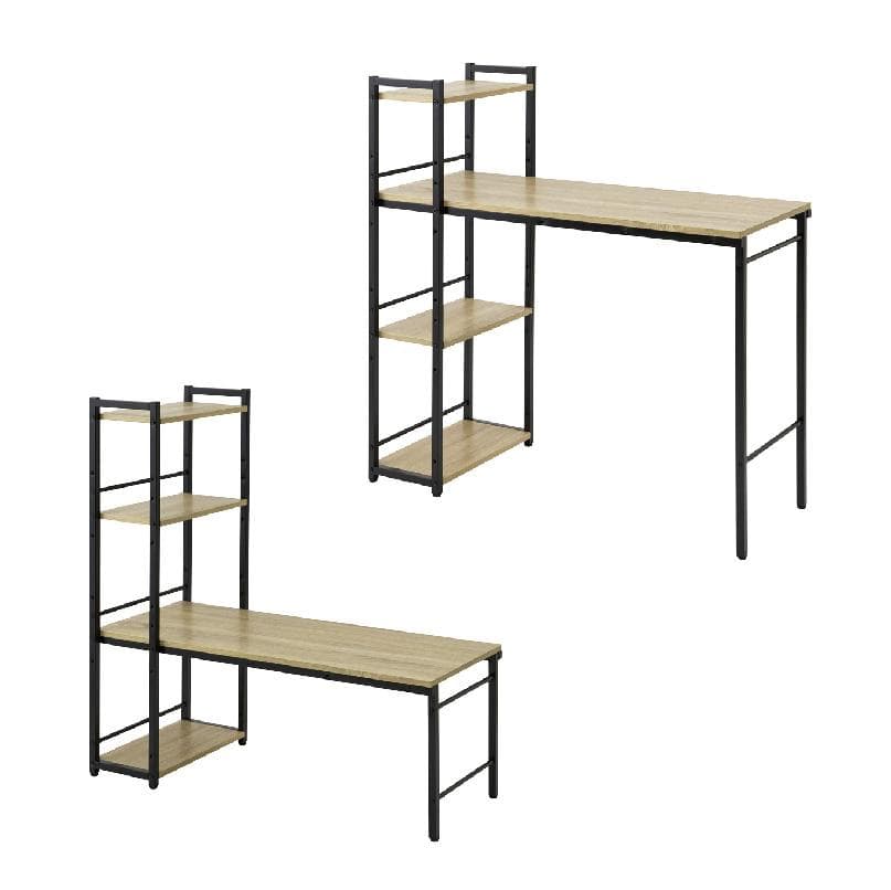 【新品送料無料】ラック付き4WAYデスク 幅100cm テーブル 机 木製 収納