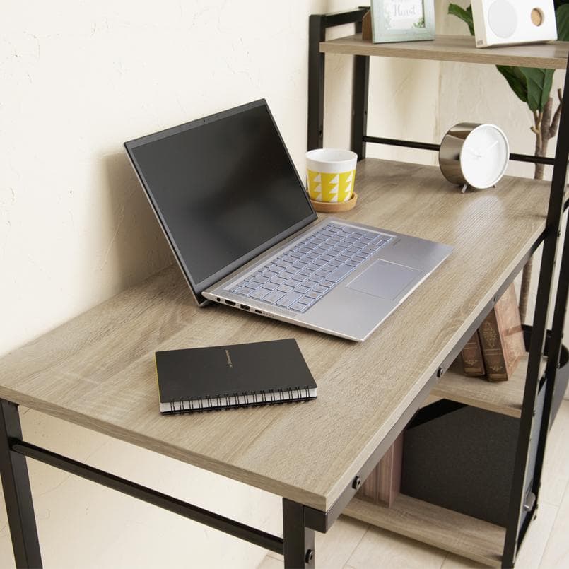 【新品送料無料】ラック付き4WAYデスク 幅100cm テーブル 机 木製 収納