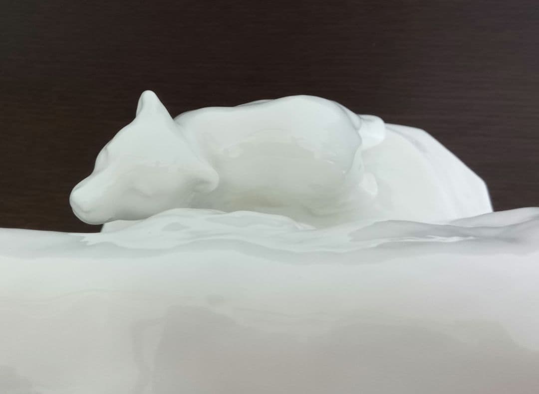 ノリタケ 白熊親子のフィギュア　廃番 レア