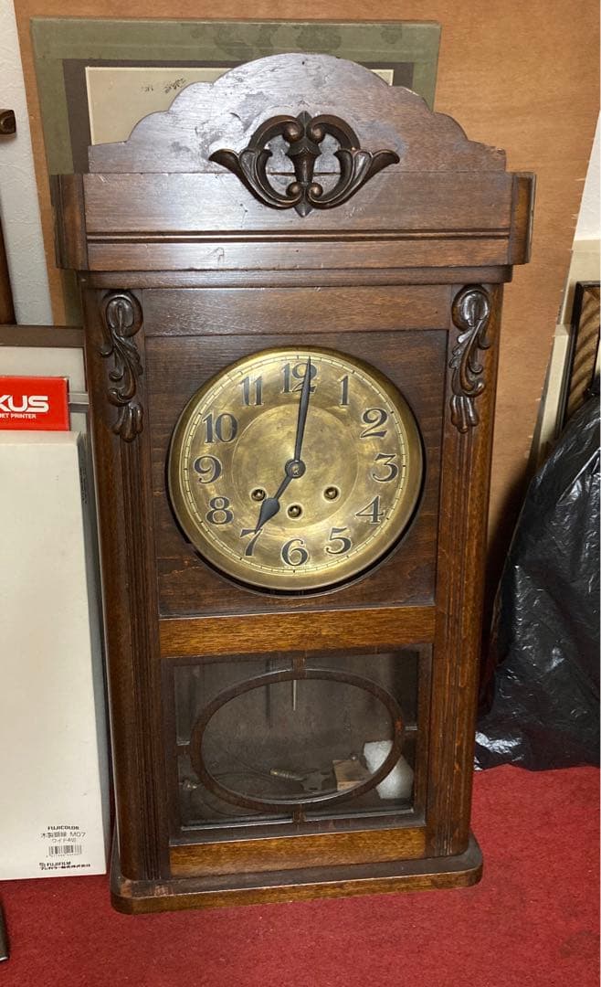 アンティーク掛け時計　要修理　ジャンク