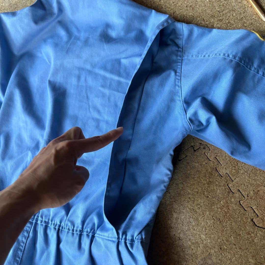 80sビンテージUSA製【NASA・ジャンプスーツ・つなぎ】水色