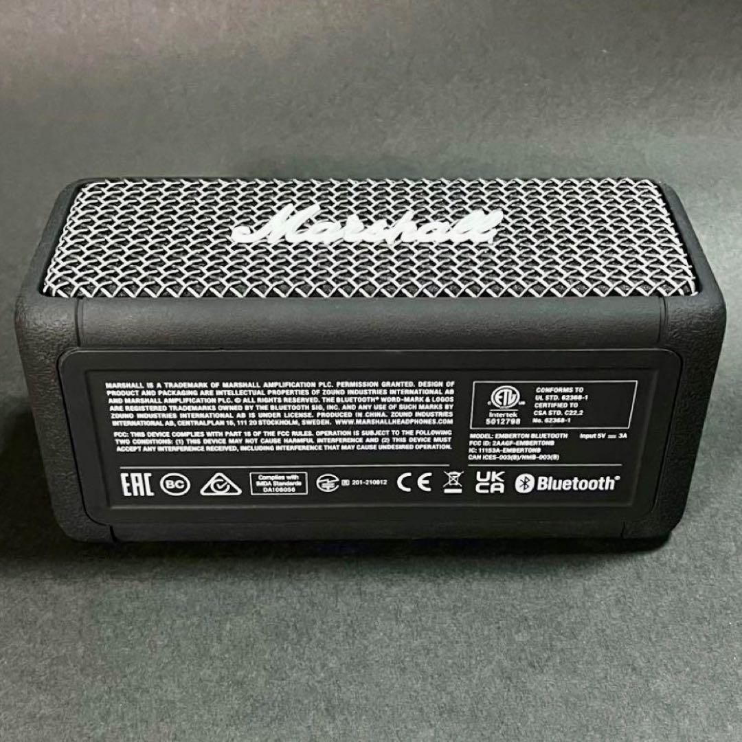 【極美品】Marshall Emberton ワイヤレススピーカー★ブラック