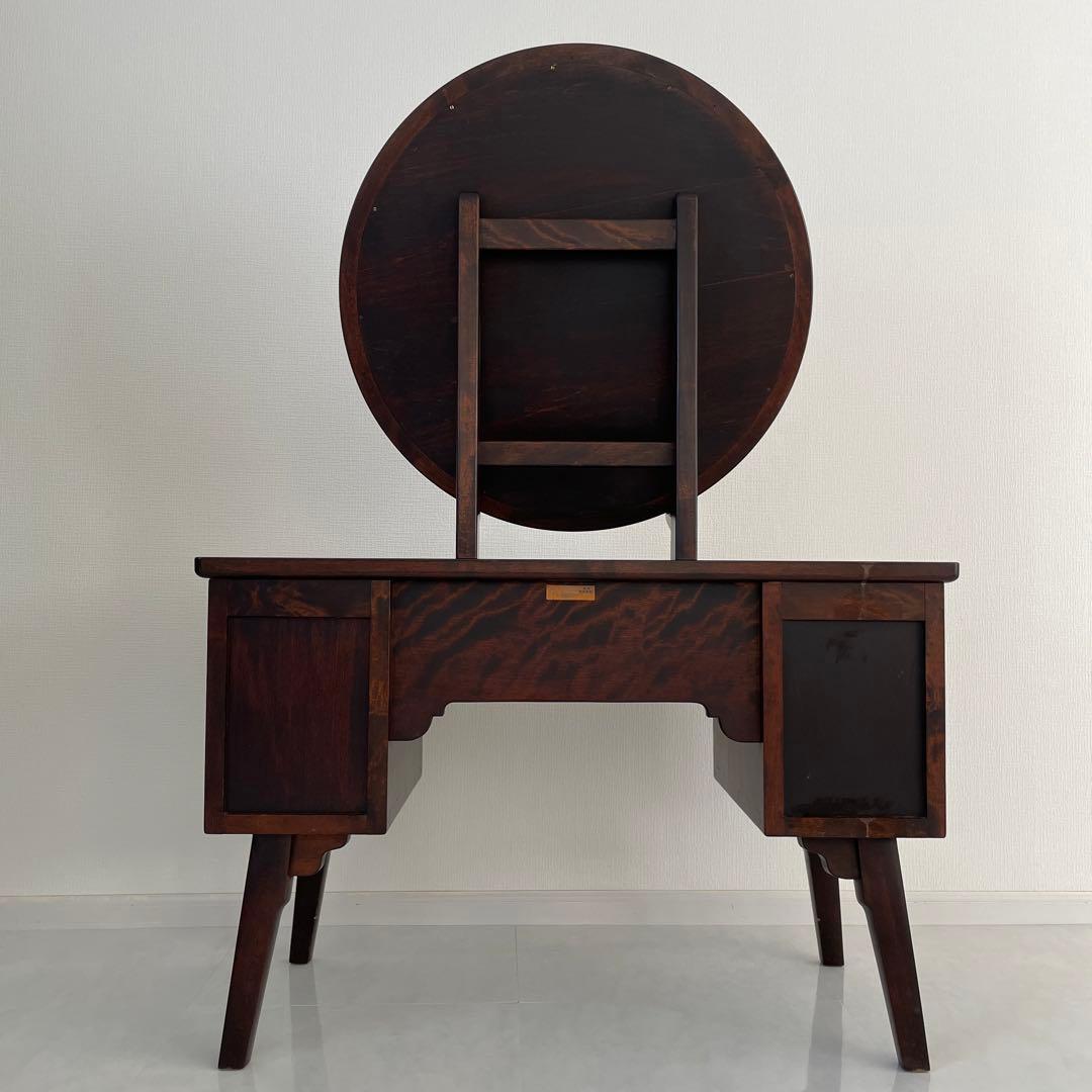 日本製　アンティーク 木製 鏡台　ドレッサー 松本民芸家具　昭和　古道具