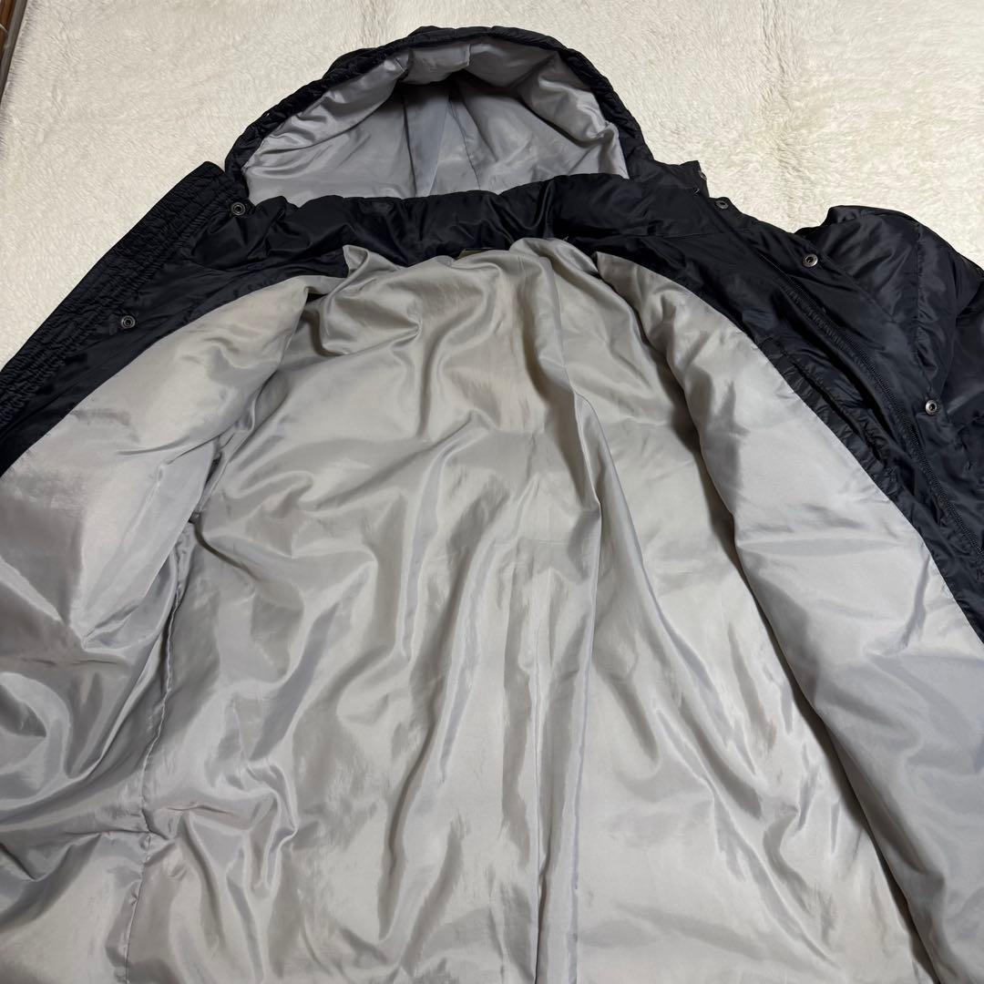 人気NIKE ダウンベンチコート　XXLサイズ　ブラック　ロング丈