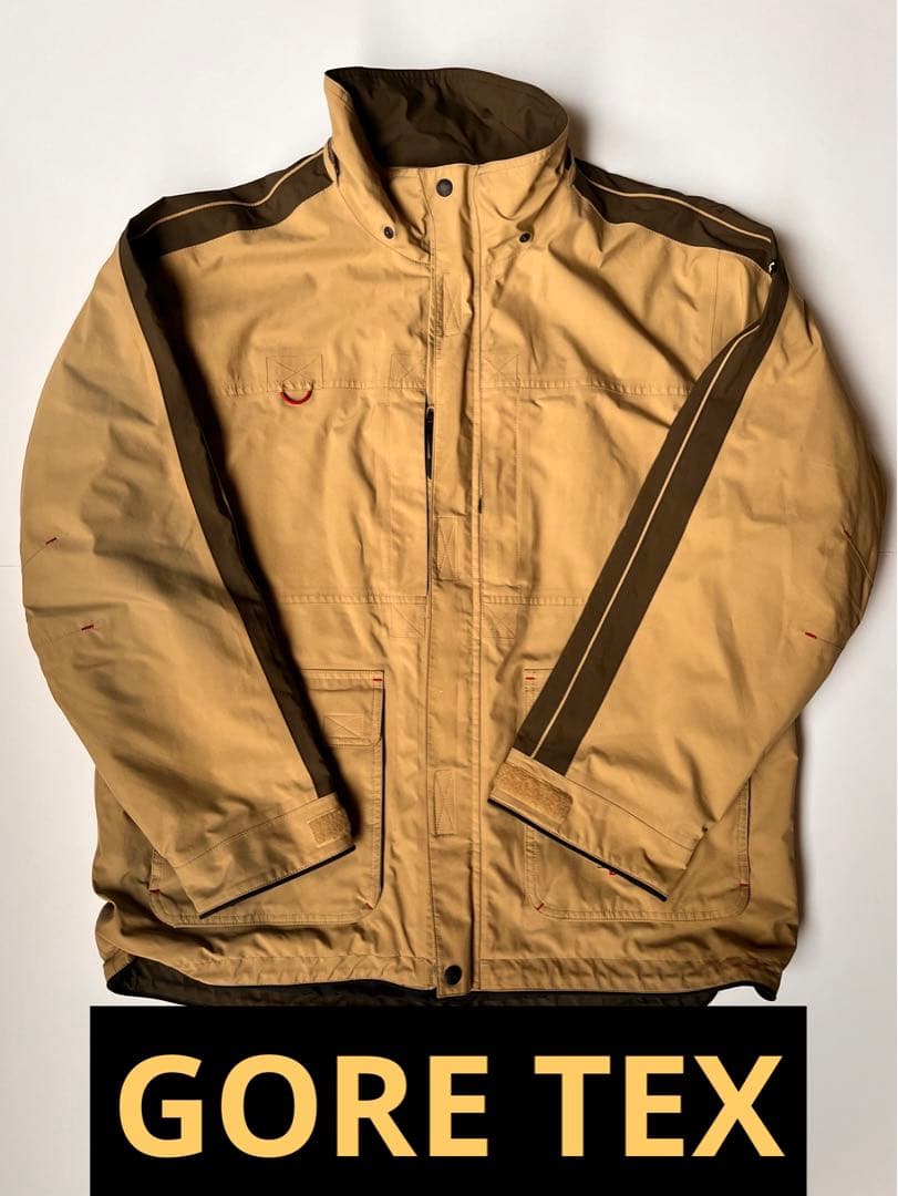 Eddie Bauer EBTEKマウンテンパーカー ベージュ　ゴアテックス