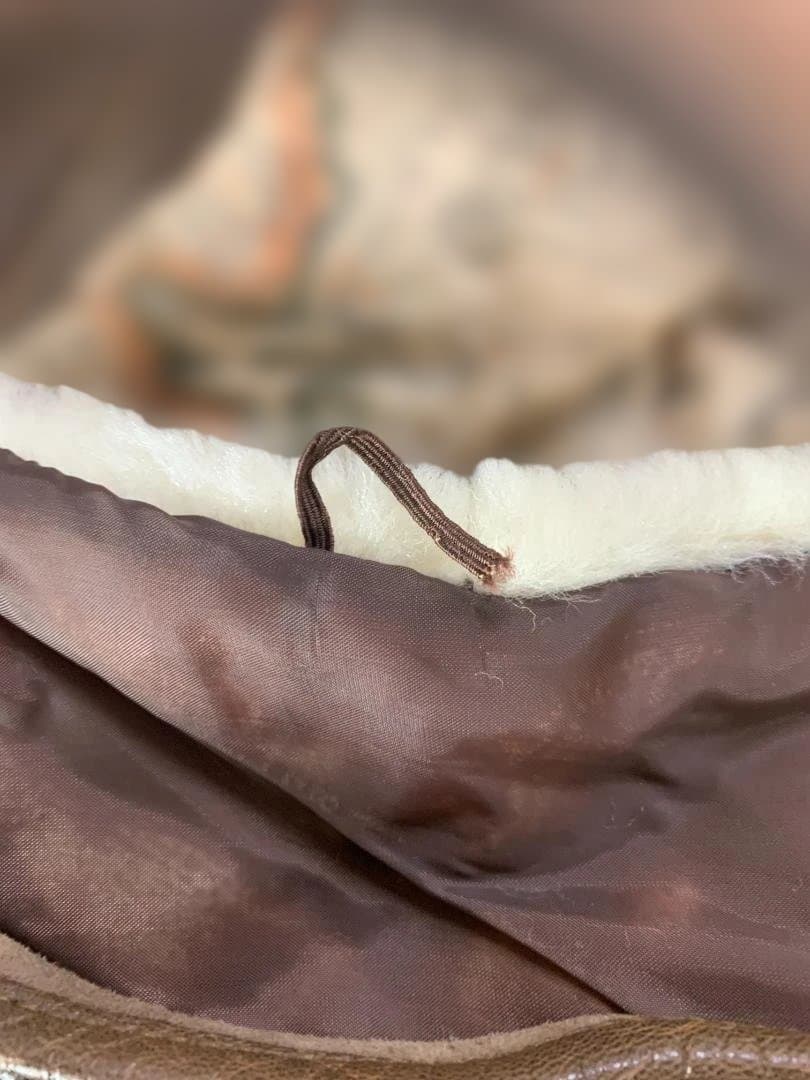 DROOPYレザージャケット　未使用品　フライトジャケット　シリアルNO付き　L