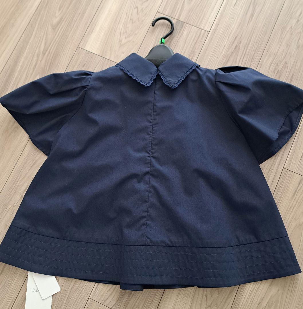 ジプソフィア 38 ネイビー tuck blouse