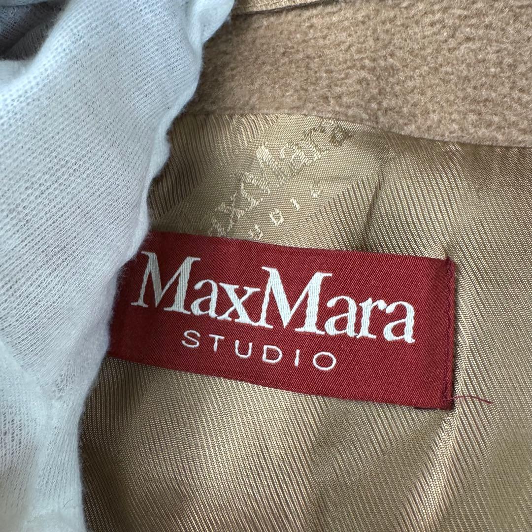 れ*な様 MaxMara ロリアナ 22年 ショールカラー ベルテッドコート キ