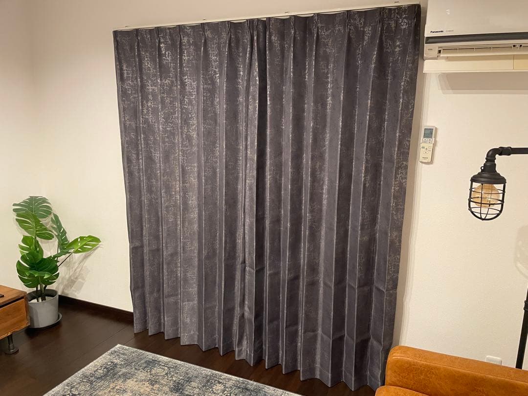 【レアなインダストリアルデザイン‼︎】ニトリカーテン100cm×200cm ×4