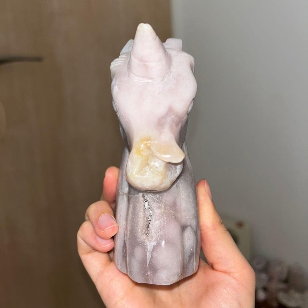 ピンクアメジスト ユニコーン 天然石 bigサイズ 620g