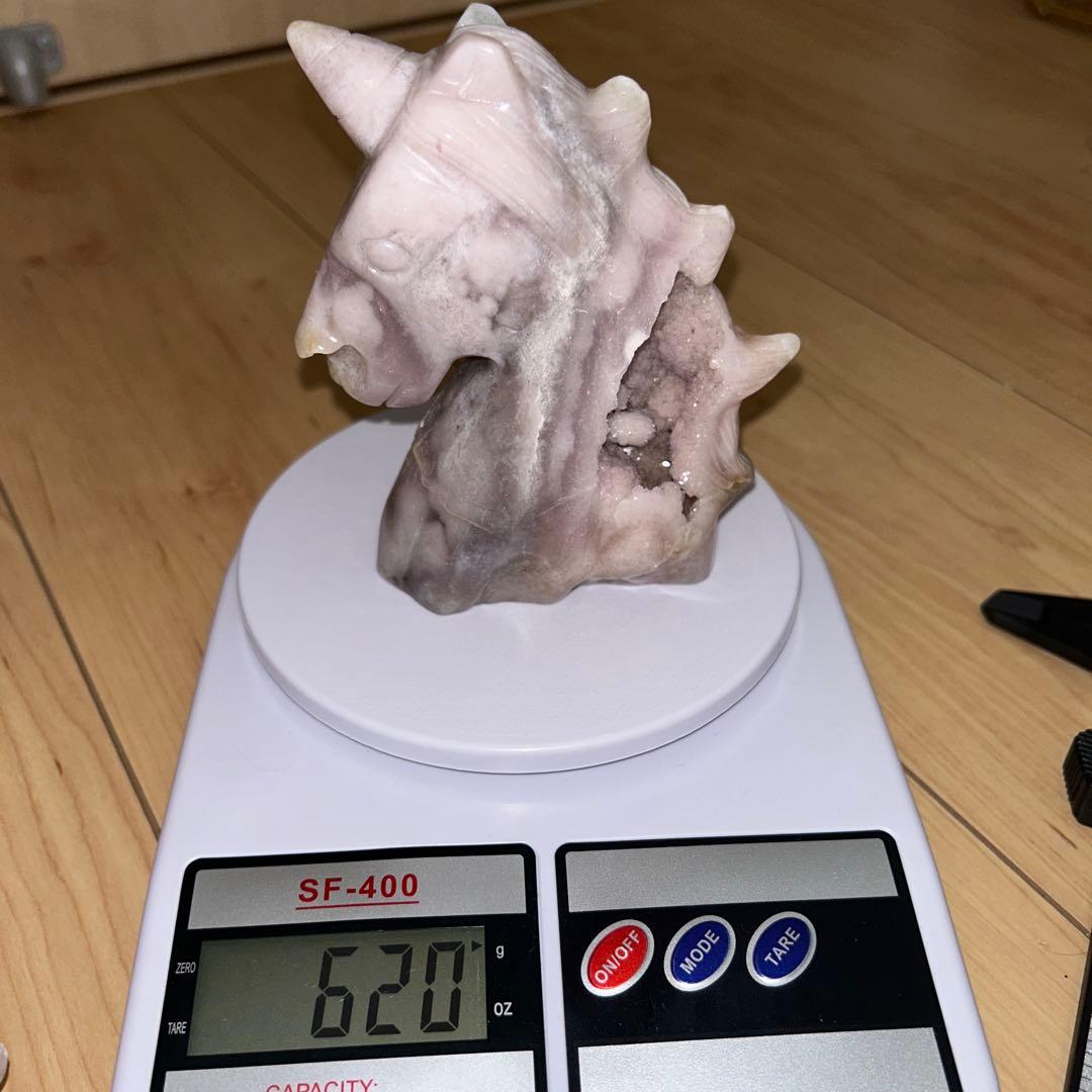 ピンクアメジスト ユニコーン 天然石 bigサイズ 620g