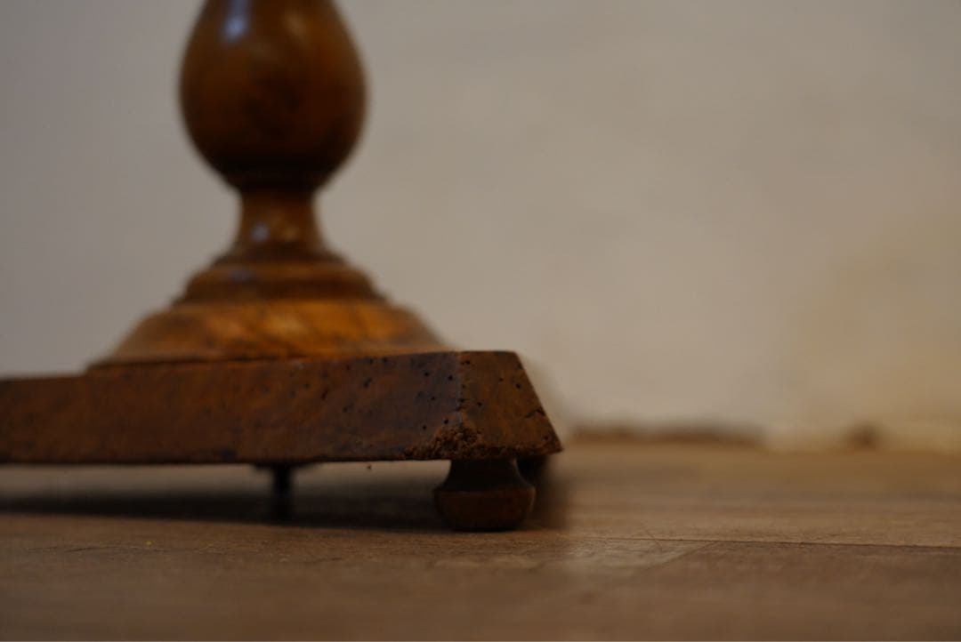 フランスアンティーク　回転棚　古木　1800年代　棚　回転　テーブル　シェルフ