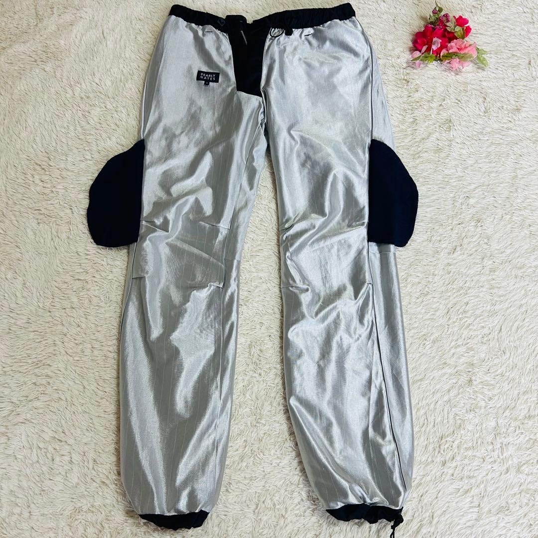 PEARLY GATES 防風防寒メンズナイロンパンツ　ネイビー　Lサイズ