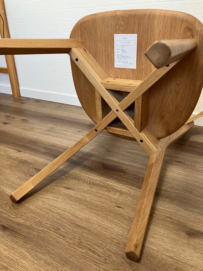 大川家具　ダイニングチェア1脚　④