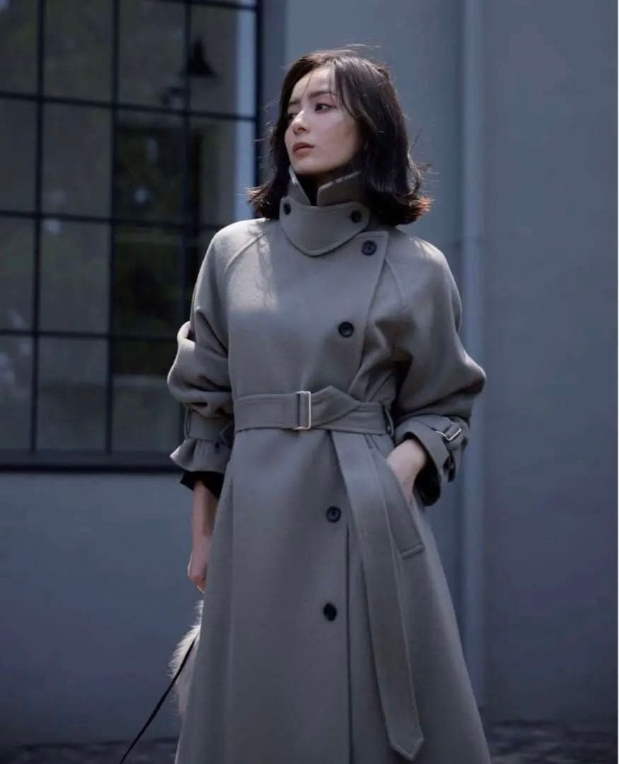 23aw ウールトレンチコート anuans