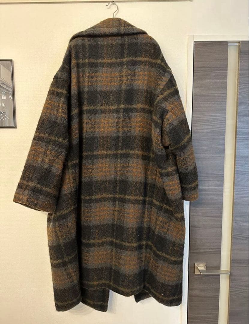 UNUSED オーバーサイズ　チェックコート　アンユーズド
