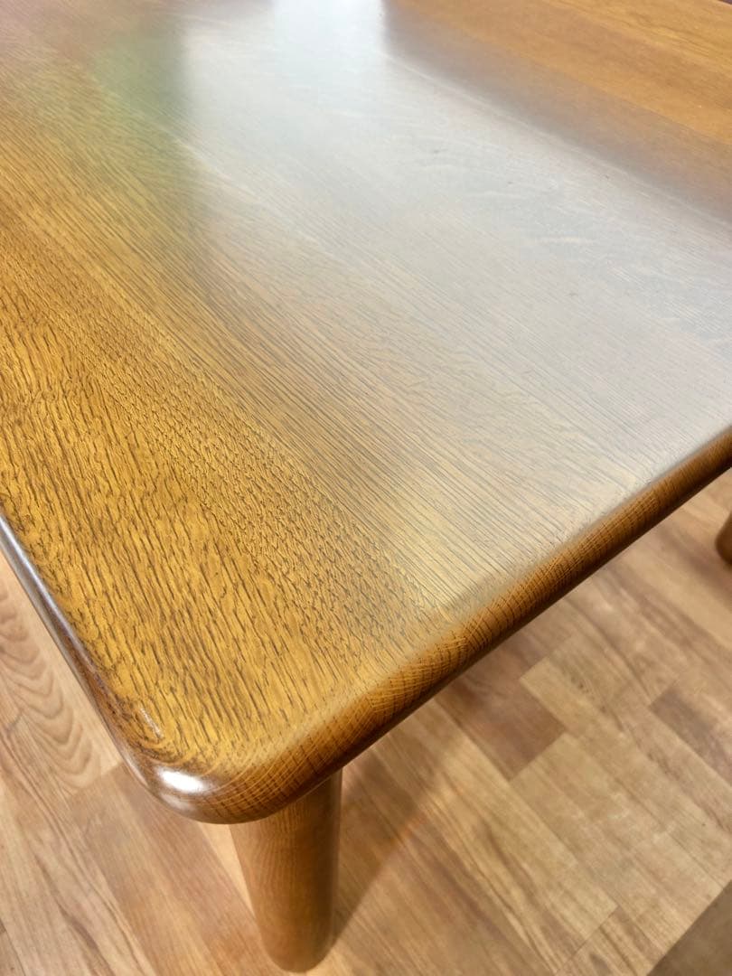 721 タモ材 ダイニングテーブル 大型 200cm 北欧 ナチュラル　超美品