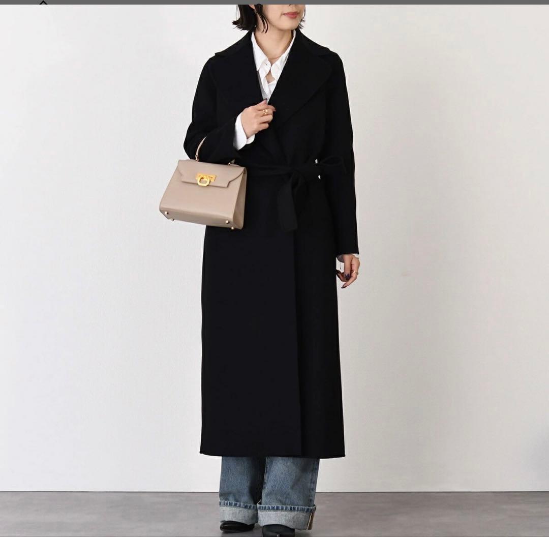 エス マックスマーラ POLDO ポルド ブラックコート36