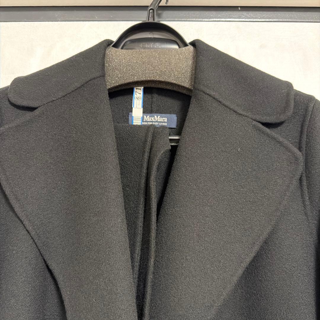 エス マックスマーラ POLDO ポルド ブラックコート36