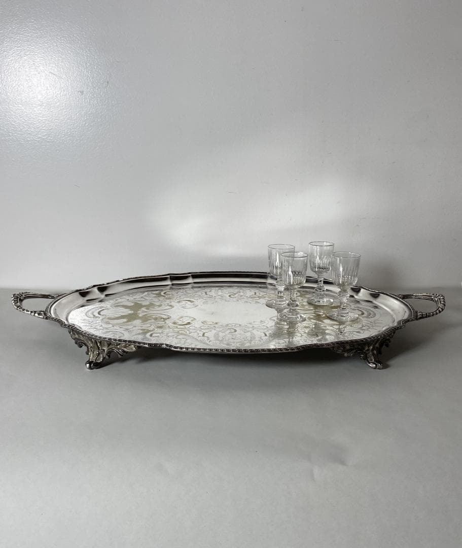 イギリス アンティーク Silver Tray