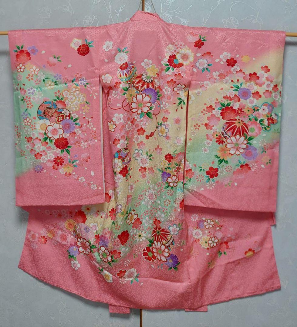 NA355子供着物正絹七五三めちゃくちゃ綺麗着丈99センチ裄丈46センチ