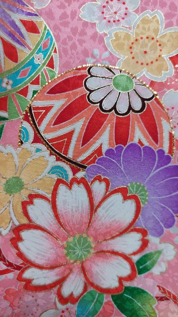 NA355子供着物正絹七五三めちゃくちゃ綺麗着丈99センチ裄丈46センチ