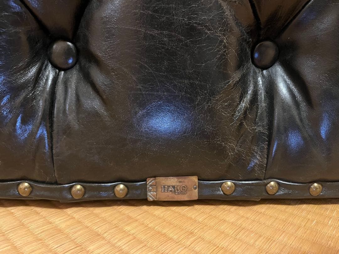 【お値下げ可能】高級 HALO オットマン 黒