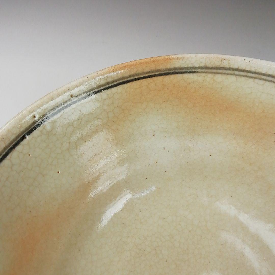 Ｔ３６０　茶碗　『色絵　露草』『平茶碗』『田中渓峰 造』　共箱　抹茶碗　茶道具