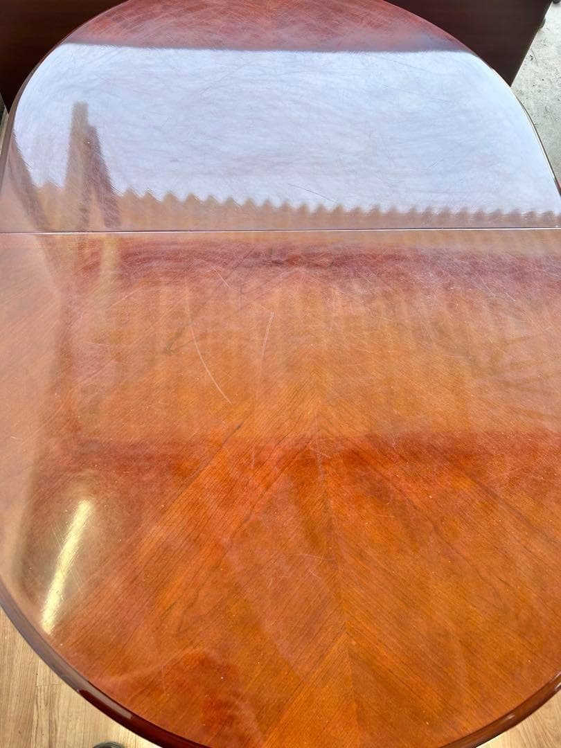 696 ダイニング　テーブル　伸長 アンティーク 180 エクステンション　b