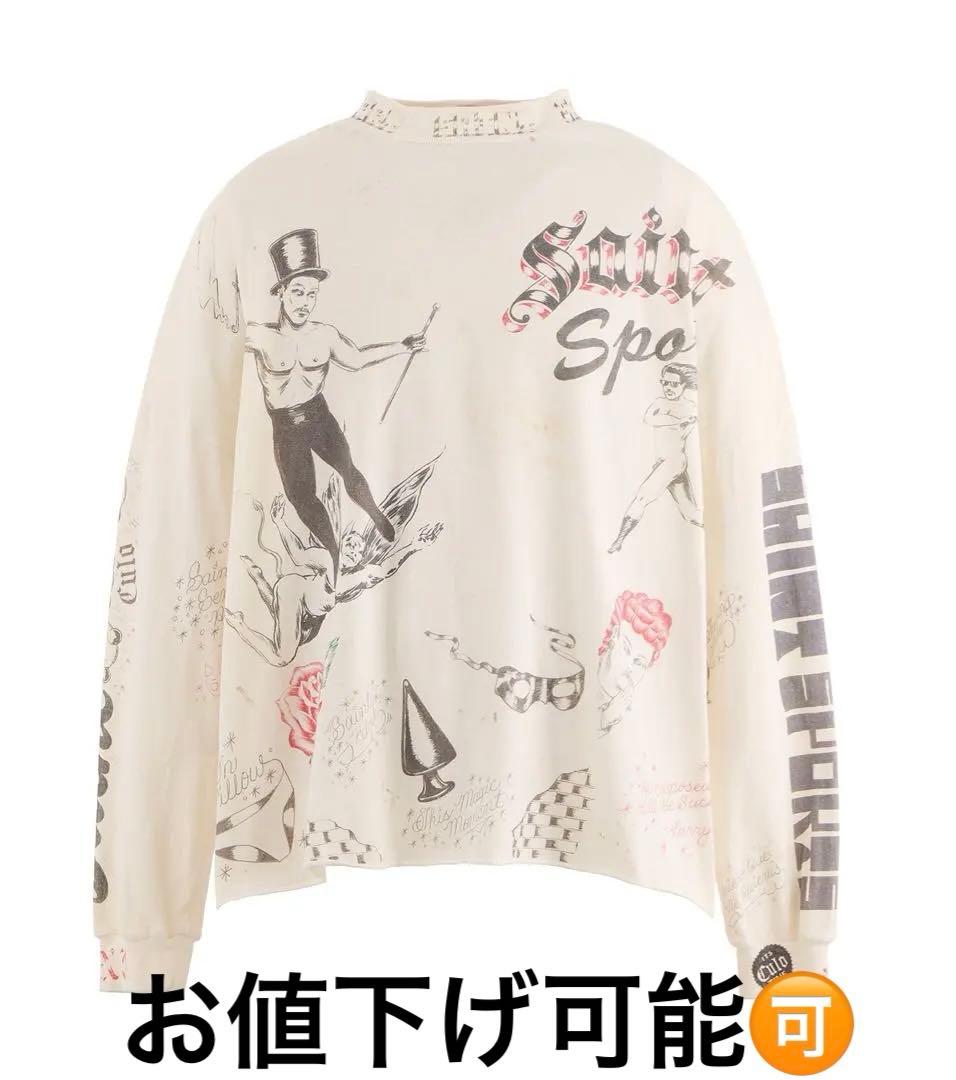 セントマイケル　ALX_LS TEE/DRAWING ロングTシャツ