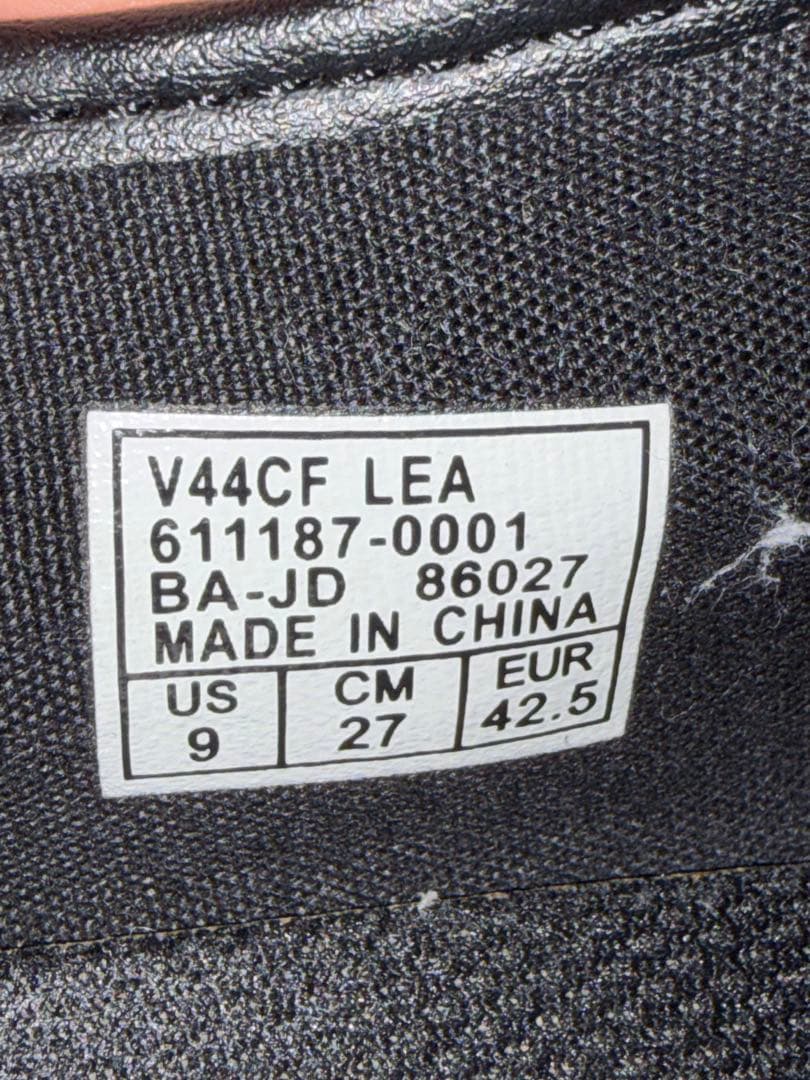 VANS US9 27cm AUTHENTIC LEATHER レザースケシュー