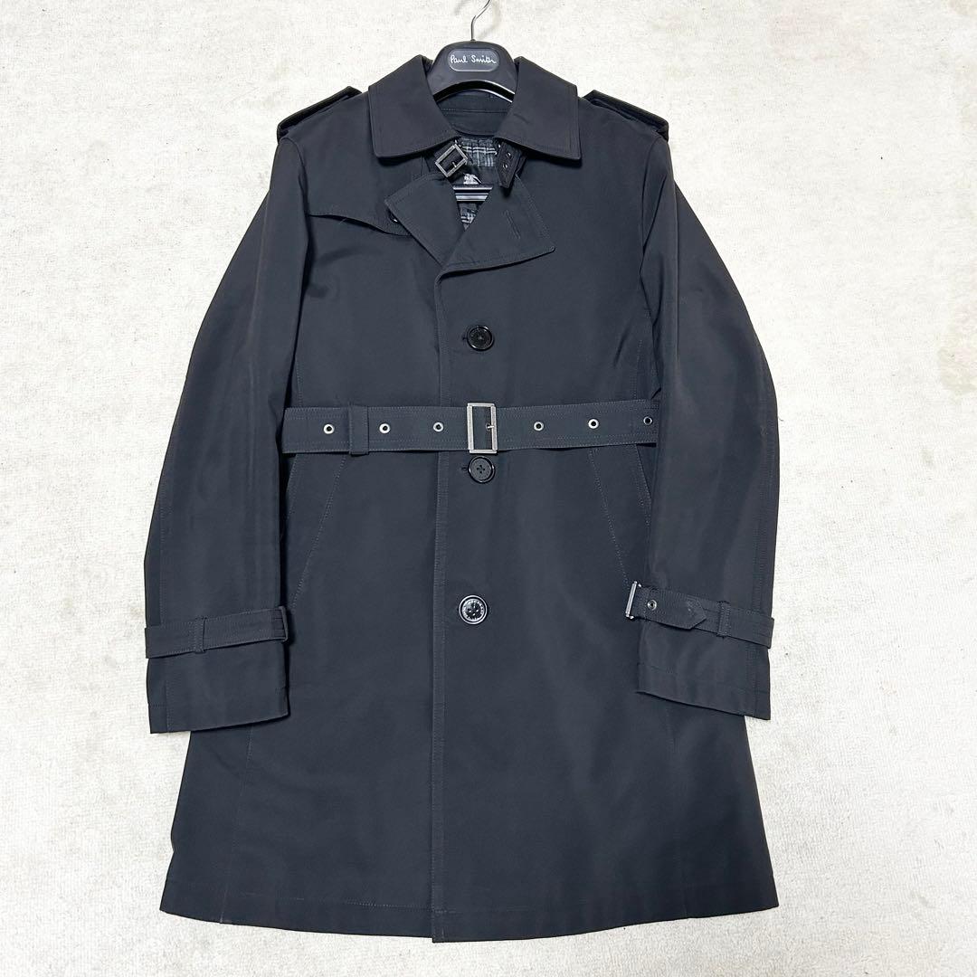 極美品　バーバリーブラックレーベル　トレンチコート　ライナー付き　ノバチェック