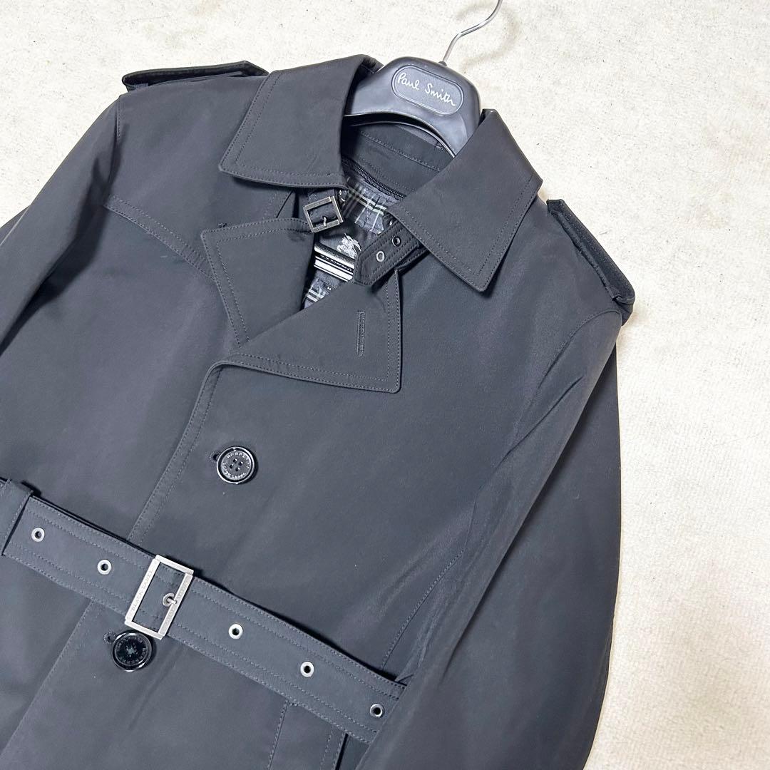 極美品　バーバリーブラックレーベル　トレンチコート　ライナー付き　ノバチェック