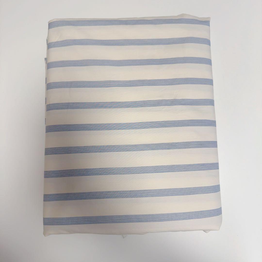 テクラTEKLA デュべカバー　ダブル ニードルストライプ